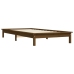 Estructura de cama madera maciza pino marrón miel 100x200 cm