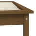 Estructura de cama madera maciza pino marrón miel 100x200 cm