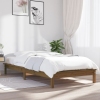 Estructura de cama madera maciza pino marrón miel 100x200 cm