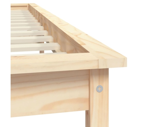 Estructura de cama madera maciza de pino 120x200 cm