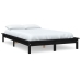 vidaXL Estructura de cama madera maciza de pino negra 120x200 cm