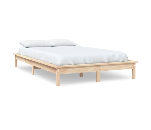 Estructura de cama madera maciza de pino 140x200 cm