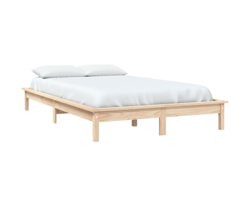 Estructura de cama madera maciza de pino 140x200 cm