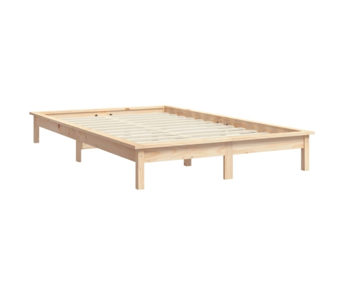 Estructura de cama madera maciza de pino 140x200 cm