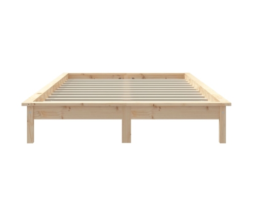 Estructura de cama madera maciza de pino 140x200 cm