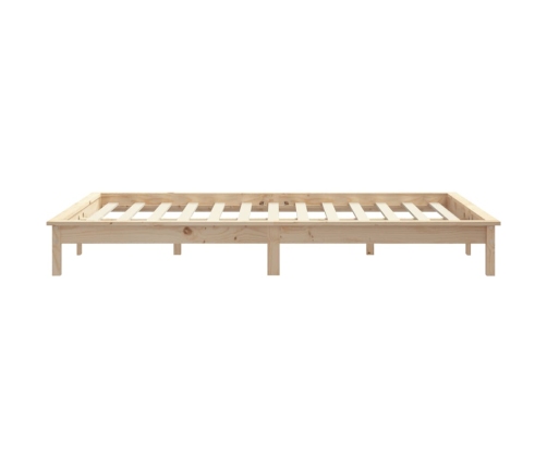 Estructura de cama madera maciza de pino 140x200 cm