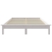 Estructura de cama madera maciza de pino blanca 140x200 cm