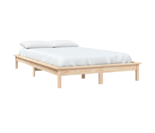 Estructura de cama de madera maciza de pino 160x200 cm