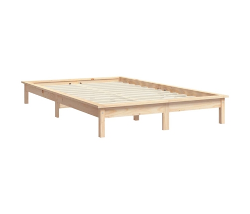 Estructura de cama de madera maciza de pino 160x200 cm