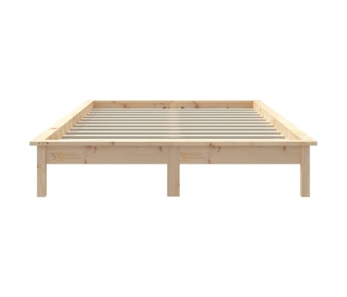 Estructura de cama de madera maciza de pino 160x200 cm