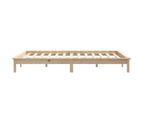 Estructura de cama de madera maciza de pino 160x200 cm