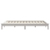 Estructura de cama de madera maciza de pino blanco 200x200 cm