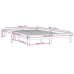 Estructura de cama de madera maciza de pino blanco 200x200 cm