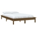 Estructura de cama madera maciza de pino marrón miel 200x200 cm