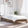 Estructura de cama madera maciza pino marrón miel 75x190 cm