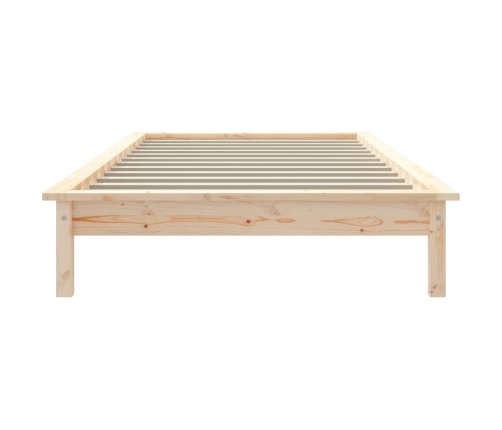 Estructura de cama madera maciza de pino 90x190 cm