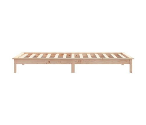 Estructura de cama madera maciza de pino 90x190 cm