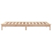 Estructura de cama madera maciza de pino 90x190 cm