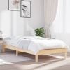 Estructura de cama madera maciza de pino 90x190 cm