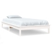 Estructura cama individual madera maciza pino blanco 90x190 cm