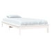 Estructura cama individual madera maciza pino blanco 90x190 cm