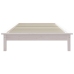 Estructura cama individual madera maciza pino blanco 90x190 cm