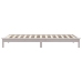 Estructura cama individual madera maciza pino blanco 90x190 cm