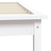 Estructura cama individual madera maciza pino blanco 90x190 cm