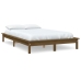 Estructura de cama madera maciza de pino marrón miel 135x190 cm