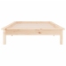 Estructura de cama LED sin colchón madera maciza 90x200 cm