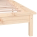 Estructura de cama LED sin colchón madera maciza 120x200 cm