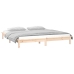 vidaXL Estructura de cama con LED madera maciza King Size 150x200 cm