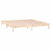 vidaXL Estructura de cama con LED madera maciza King Size 150x200 cm