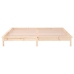 vidaXL Estructura de cama con LED madera maciza King Size 150x200 cm