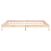 vidaXL Estructura de cama con LED madera maciza King Size 150x200 cm