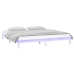 Estructura de cama con LEDs madera maciza blanca 150x200 cm