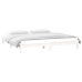 Estructura de cama con LEDs madera maciza blanca 150x200 cm