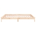 Estructura de cama con LED madera maciza 160x200 cm