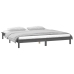 Estructura de cama con LED madera maciza gris 180x200 cm