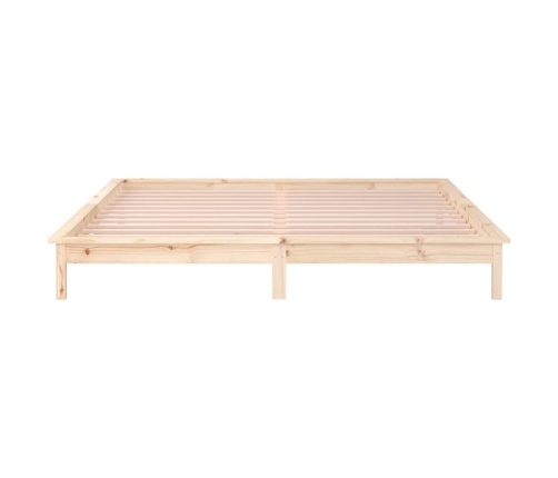 vidaXL Estructura de cama con LED madera maciza 200x200 cm