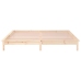 vidaXL Estructura de cama con LED madera maciza 200x200 cm