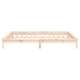 vidaXL Estructura de cama con LED madera maciza 200x200 cm