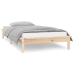 Estructura de cama con LED madera maciza 90x190 cm