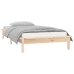 Estructura de cama con LED madera maciza 90x190 cm