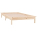 Estructura de cama con LED madera maciza 90x190 cm