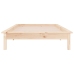 Estructura de cama con LED madera maciza 90x190 cm