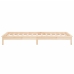 Estructura de cama con LED madera maciza 90x190 cm