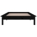 Estructura de cama con LED madera maciza negra 90x190 cm