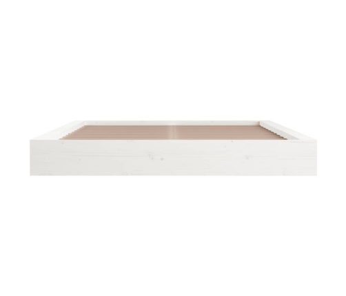 Estructura cama de madera maciza blanca super king 180x200 cm