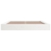 Estructura cama de madera maciza blanca super king 180x200 cm